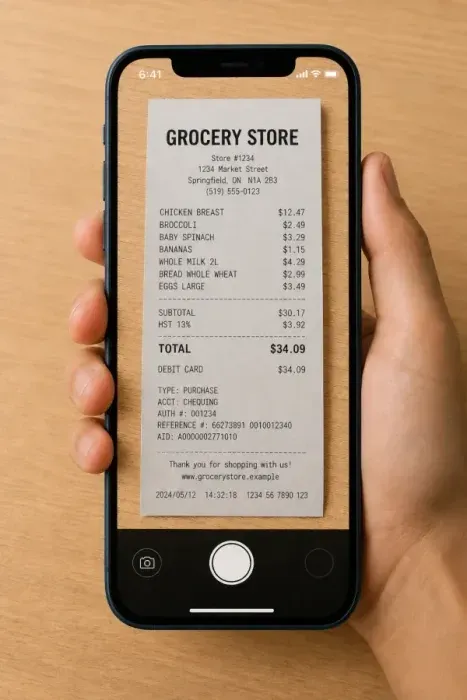 Scan Your Grocery Receipt