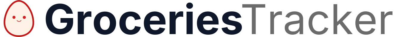 Groceries Tracker icon and wordmark